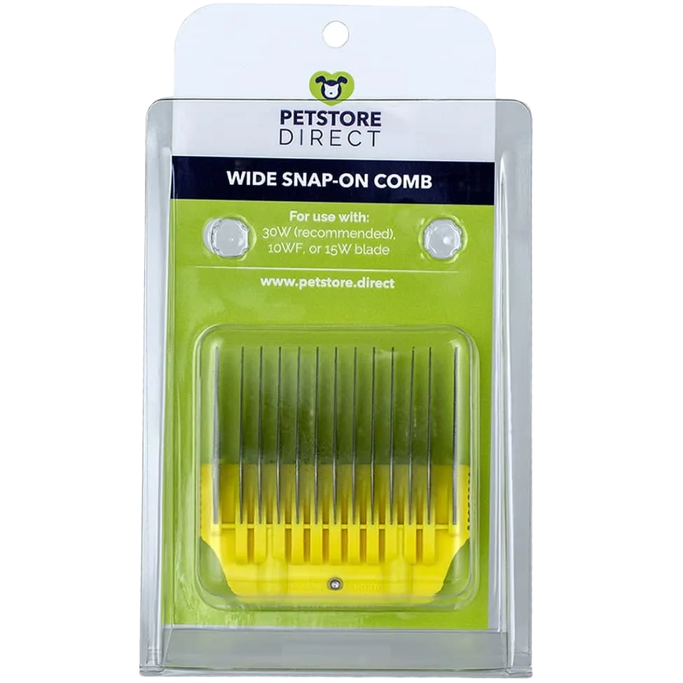 #0 5/8″ Yellow Wide Snap on Comb by PetStore.Direct