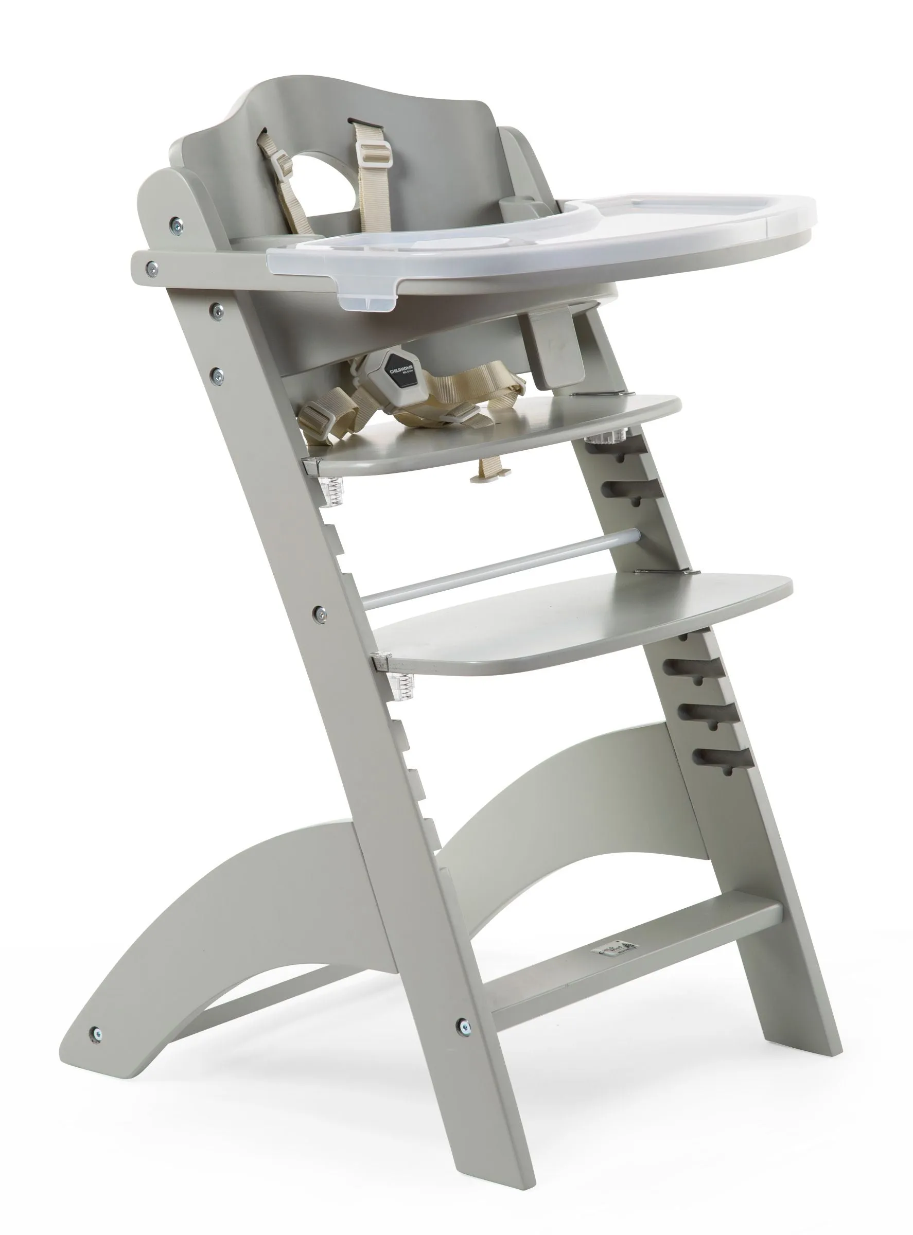 [1 yr local warranty] Childhome Lambda 3 Baby High Chair   Feeding Tray - Stone Grey