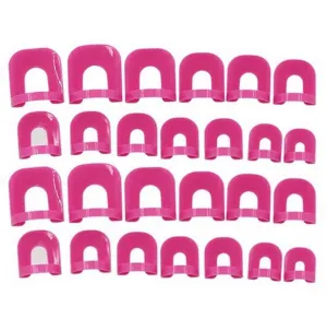26Pcs  Nail Extension Edge Anti-Flooding Plastic Template Clip