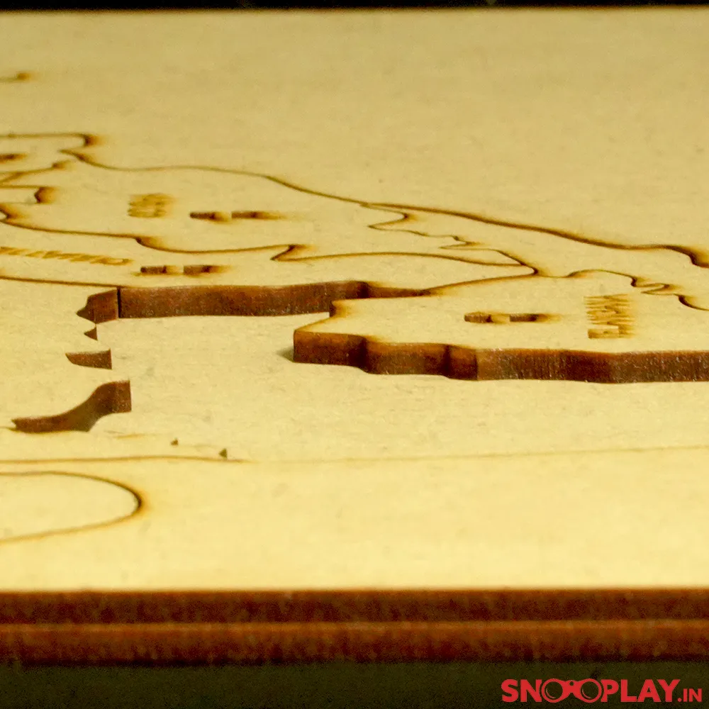 31 Pieces Wooden India Map Puzzle