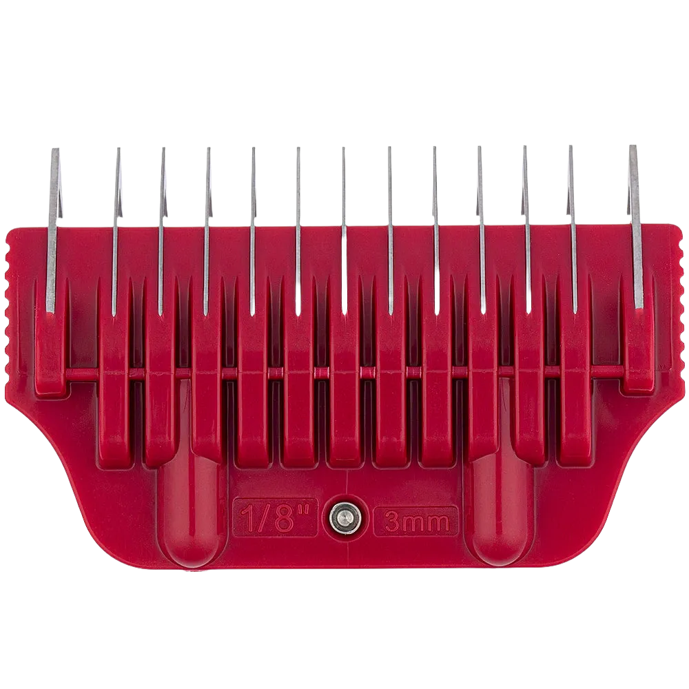 #5 1/8" Maroon Wide Attachment Comb 3mm by Zolitta