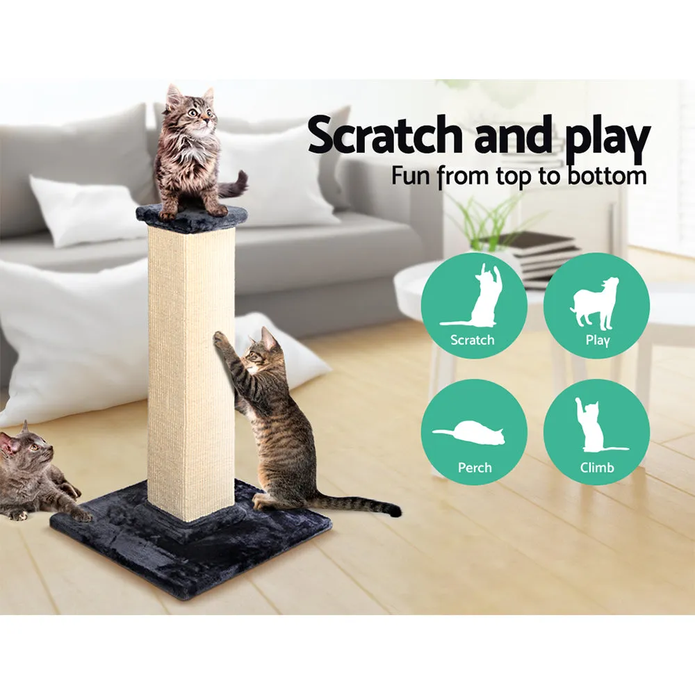 92cm Natural Sisal Cat Tree with Plush Condo i.Pet
