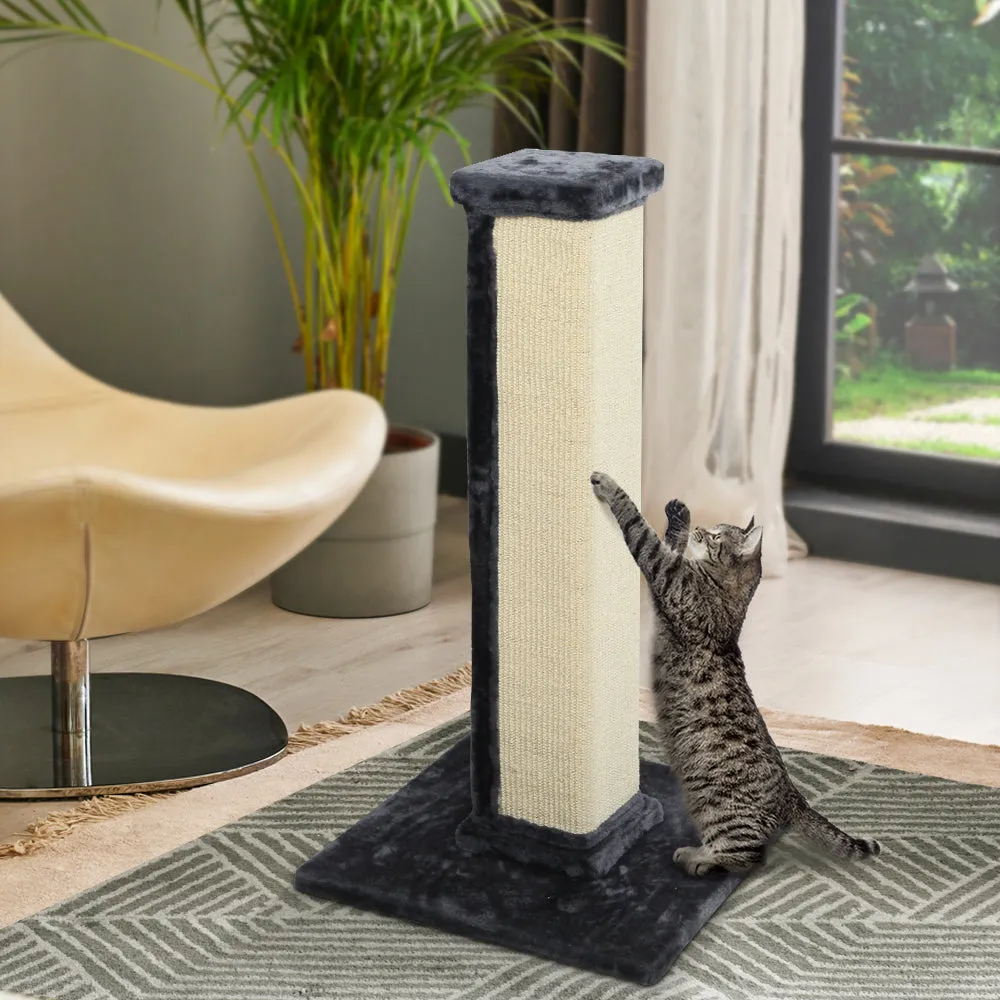 92cm Natural Sisal Cat Tree with Plush Condo i.Pet