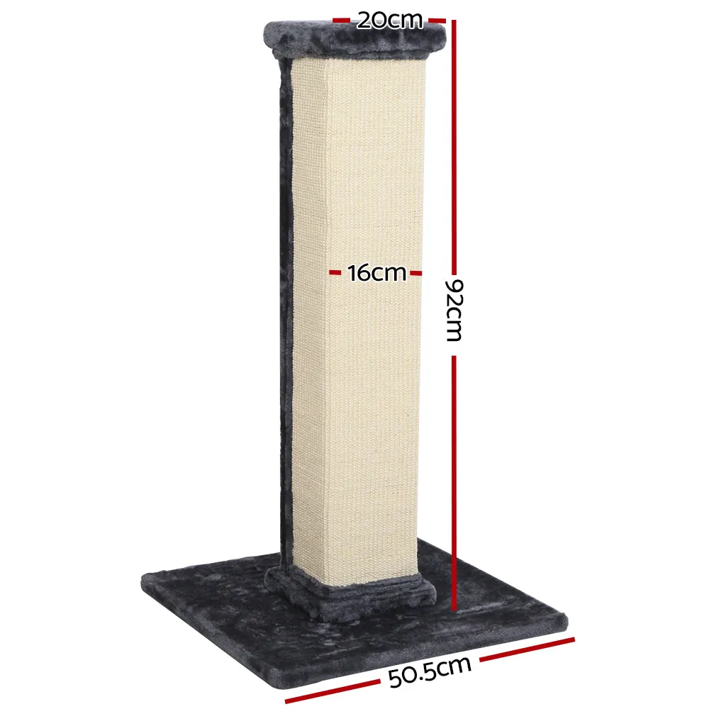 92cm Natural Sisal Cat Tree with Plush Condo i.Pet