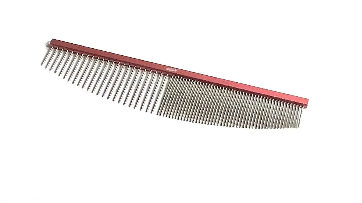 Abbfabb Grooming Scissors Ltd 6.5” Dual Purpose Crescent Dog Grooming Comb