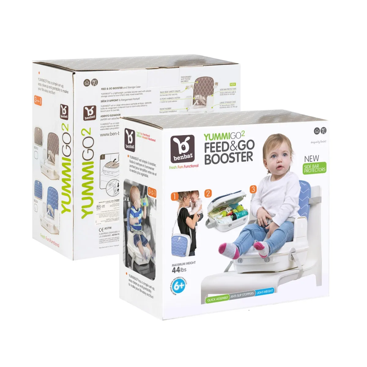 Benbat - Yummigo Booster Seat Heather Grey