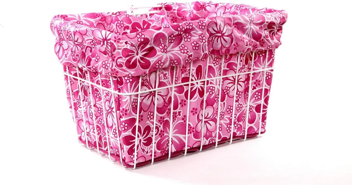 Bike Basket Liner Waterproof, Universal Fit for Most Bike Baskets, Stylish 2in1Tote, Bike Basket Cover, EBiKE Front Wire Or Wicker Bike Baskets Fits Up to 15x12x10