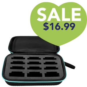 Blade Storage Case Teal-Holds 12 Blades by Joyzze