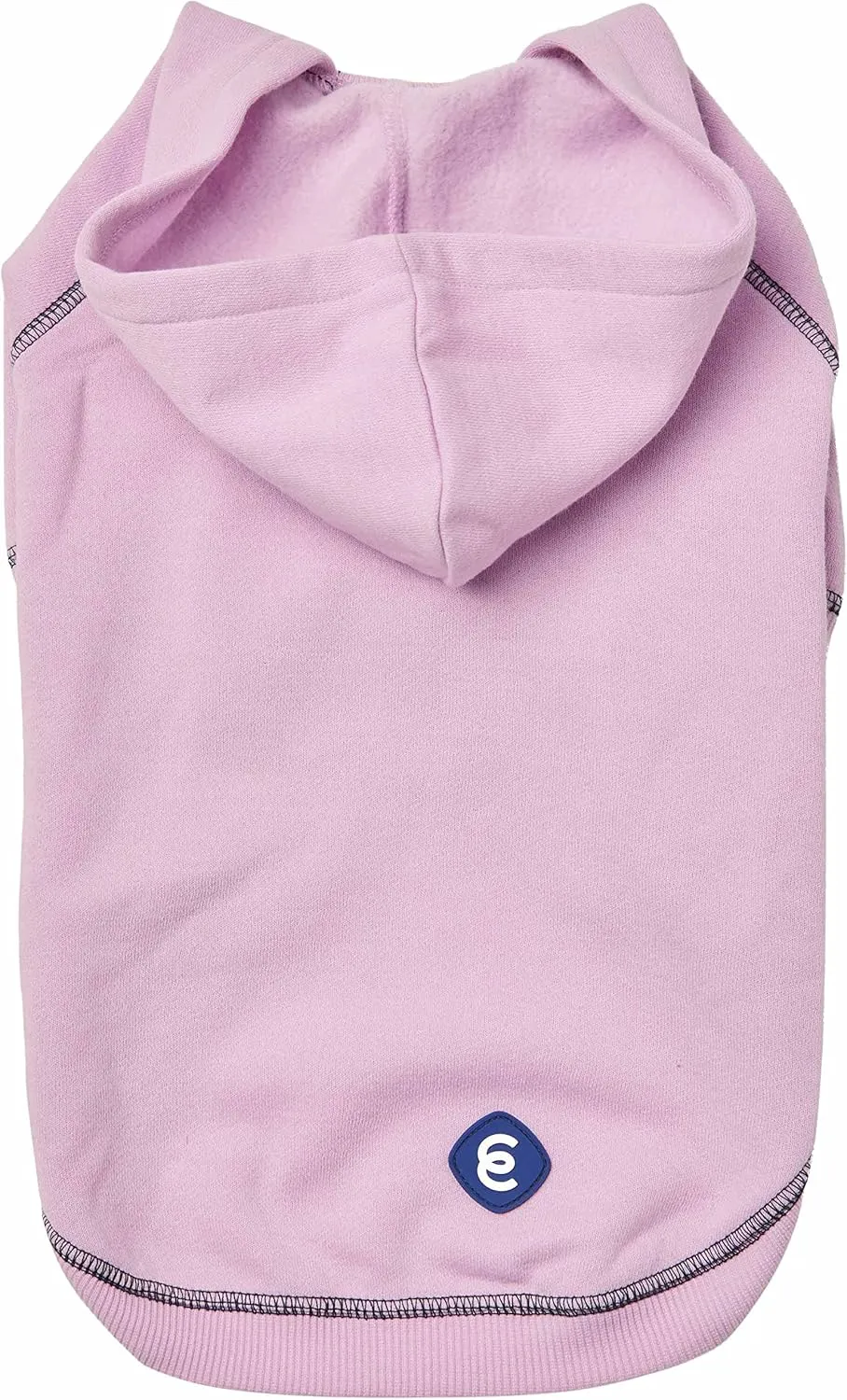 Blueberry Pet Essentials 2023 New Soft & Comfy Better Basic Cotton Blend Dog Hoodie Sweatshirt in Pink Lilac, Back Length 20", Pack of 1 Jacket for Dogs