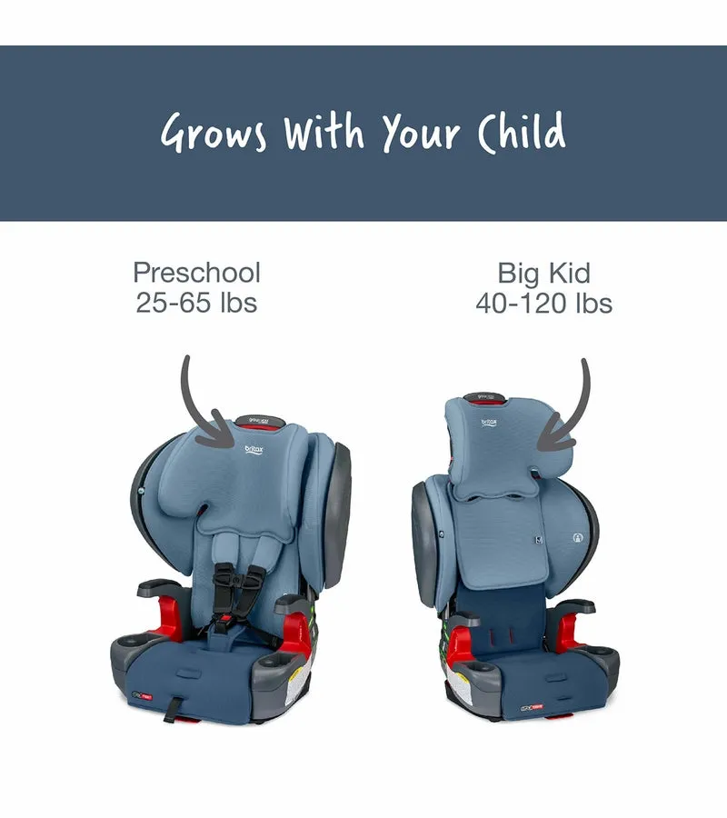 Britax Grow With You ClickTight Plus Harness Booster Car Seat - Blue Ombre