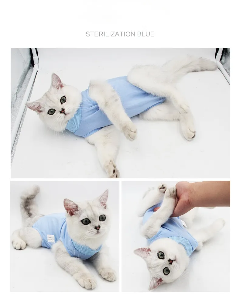Cat Surgical Gown Female Cat Sterilization Clothing Surgical Gown Anti-Licking Pet Cat Clothes