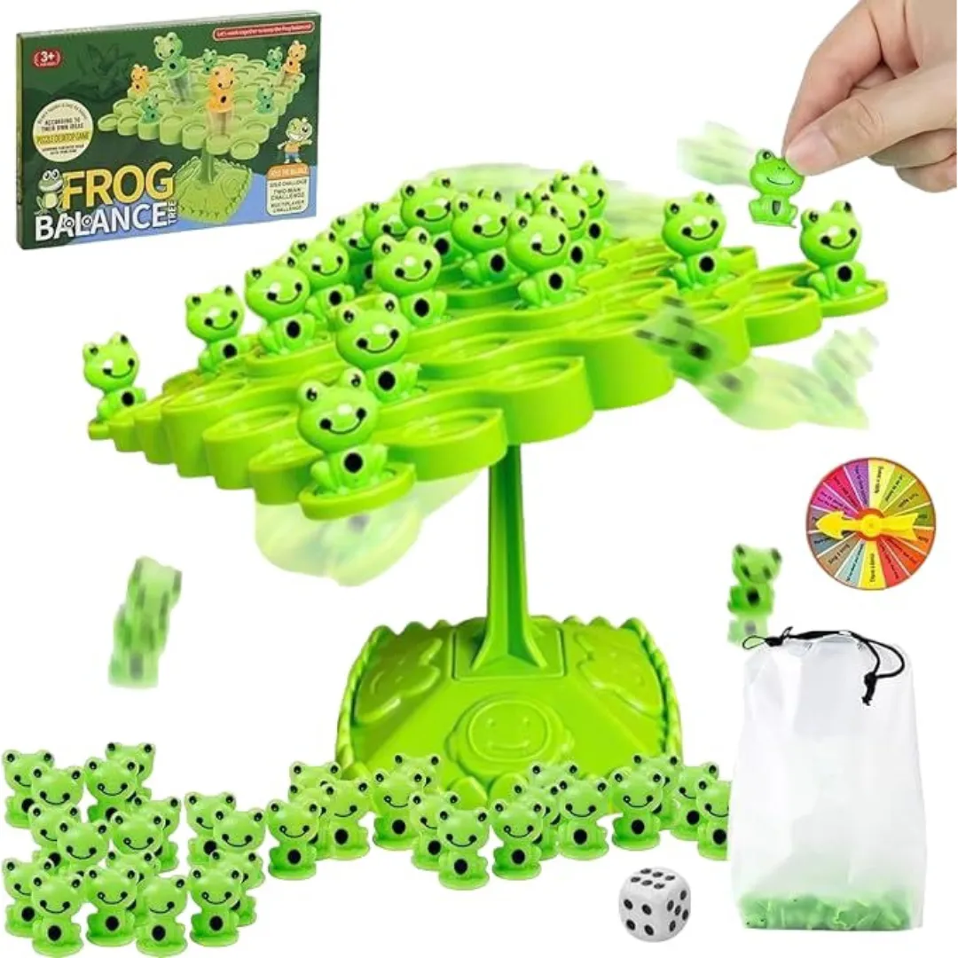 Frog Balance Game | Two-Player Montessori Balance Board Game