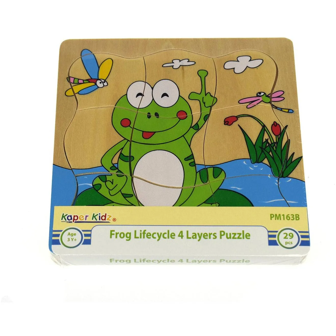 Frog Lifecycle 4 Layers Puzzle Board