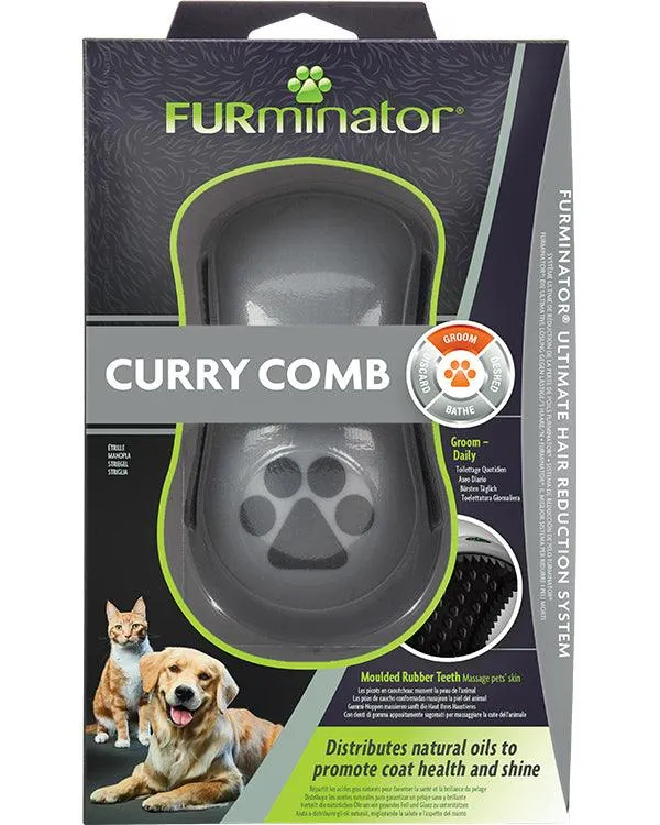 FURminator Curry Comb for Cats and Dogs