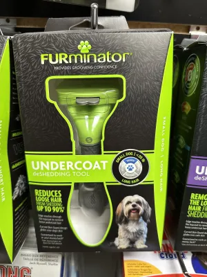 Furminator Dog Long Hair Deshedding Tool, Small