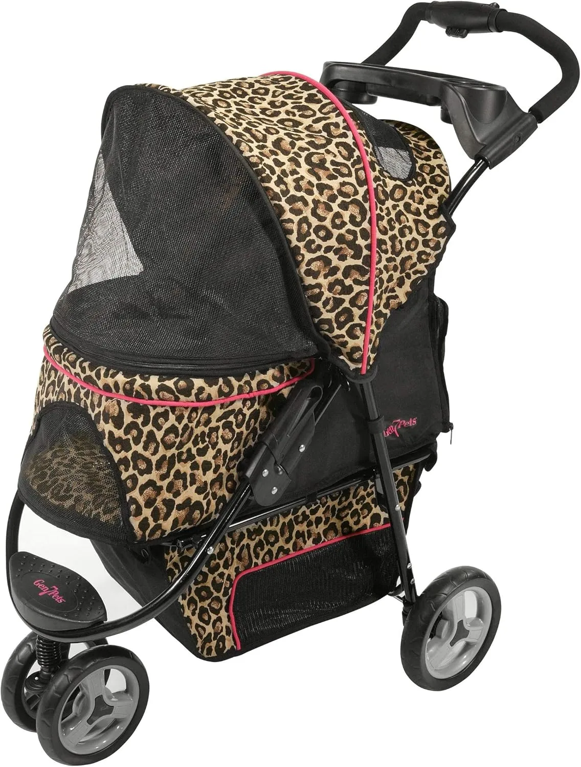 Gen7Pets Promenade Pet Stroller, Cheetah Brown