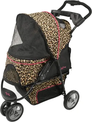 Gen7Pets Promenade Pet Stroller, Cheetah Brown