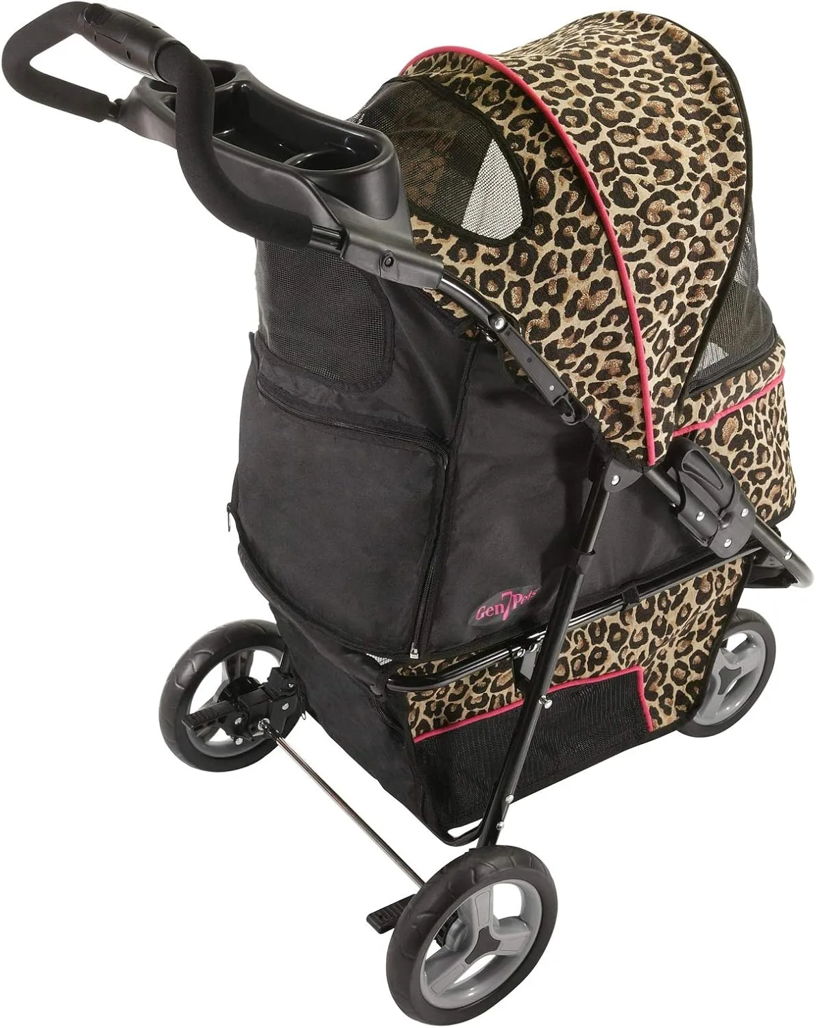 Gen7Pets Promenade Pet Stroller, Cheetah Brown