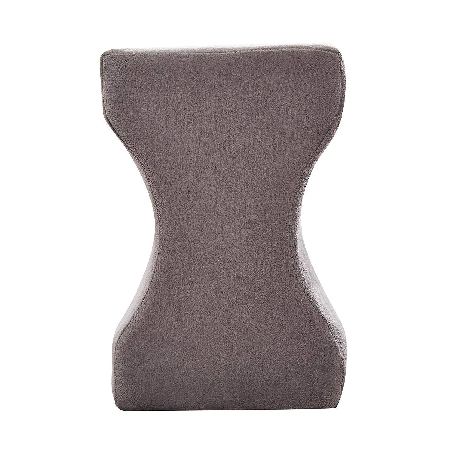 Heart Home Memory Foam Orthopedic Knee Support Leg Rest Pillow for Side Sleepers, for Relief from Sciatica, Back Pain, Leg Pain, Pregnancy, Post Surgery, Hip & Joint Pain (Grey)- HEART157 (HEART0157)