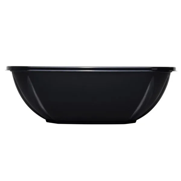 Karat 64oz PET Square Bowl, Black - 150 pcs