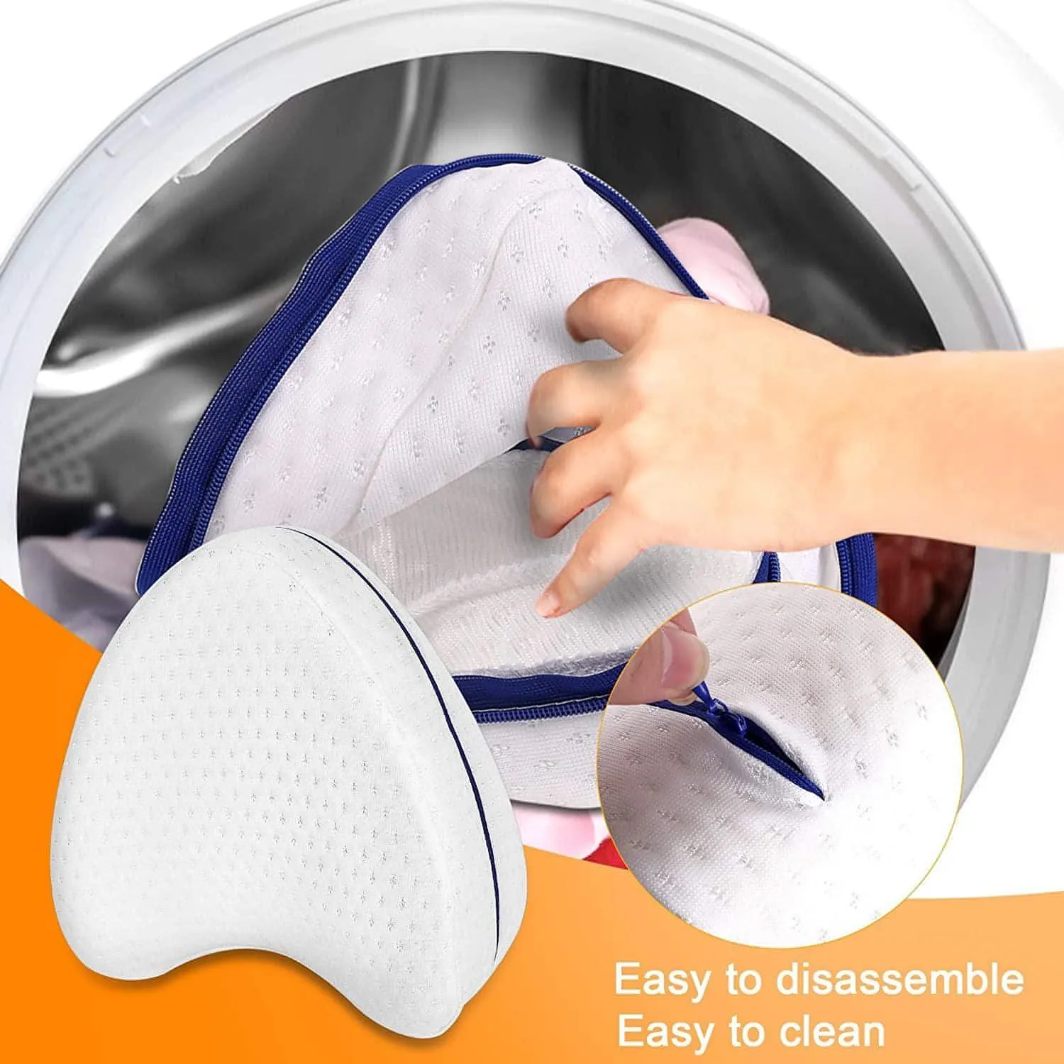 Knee & Leg Pillows Foam Support Pillow for Sleeping for Back Pain | Relieves Leg & Back Pain, Best for Pregnancy Sleep