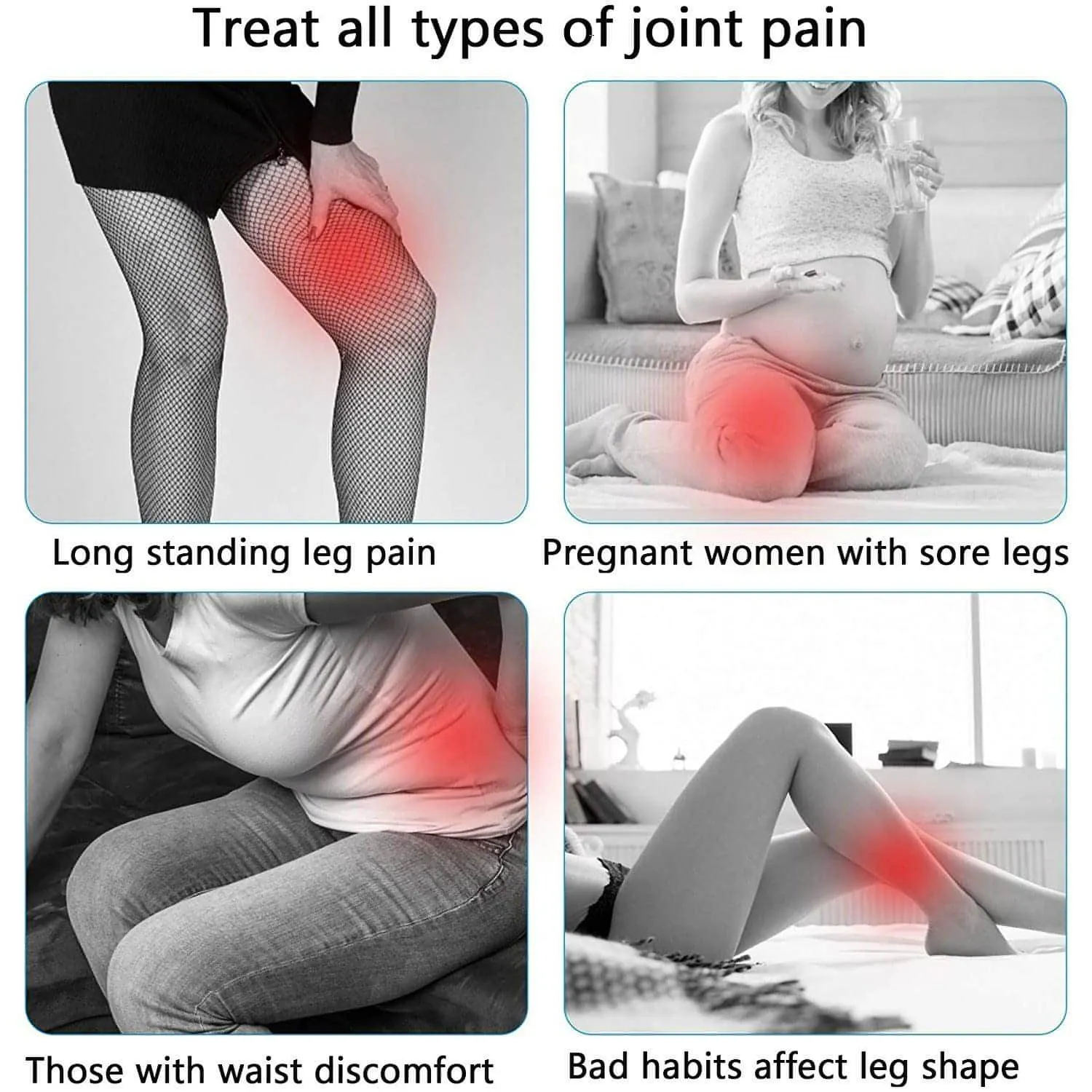 Knee & Leg Pillows Foam Support Pillow for Sleeping for Back Pain | Relieves Leg & Back Pain, Best for Pregnancy Sleep
