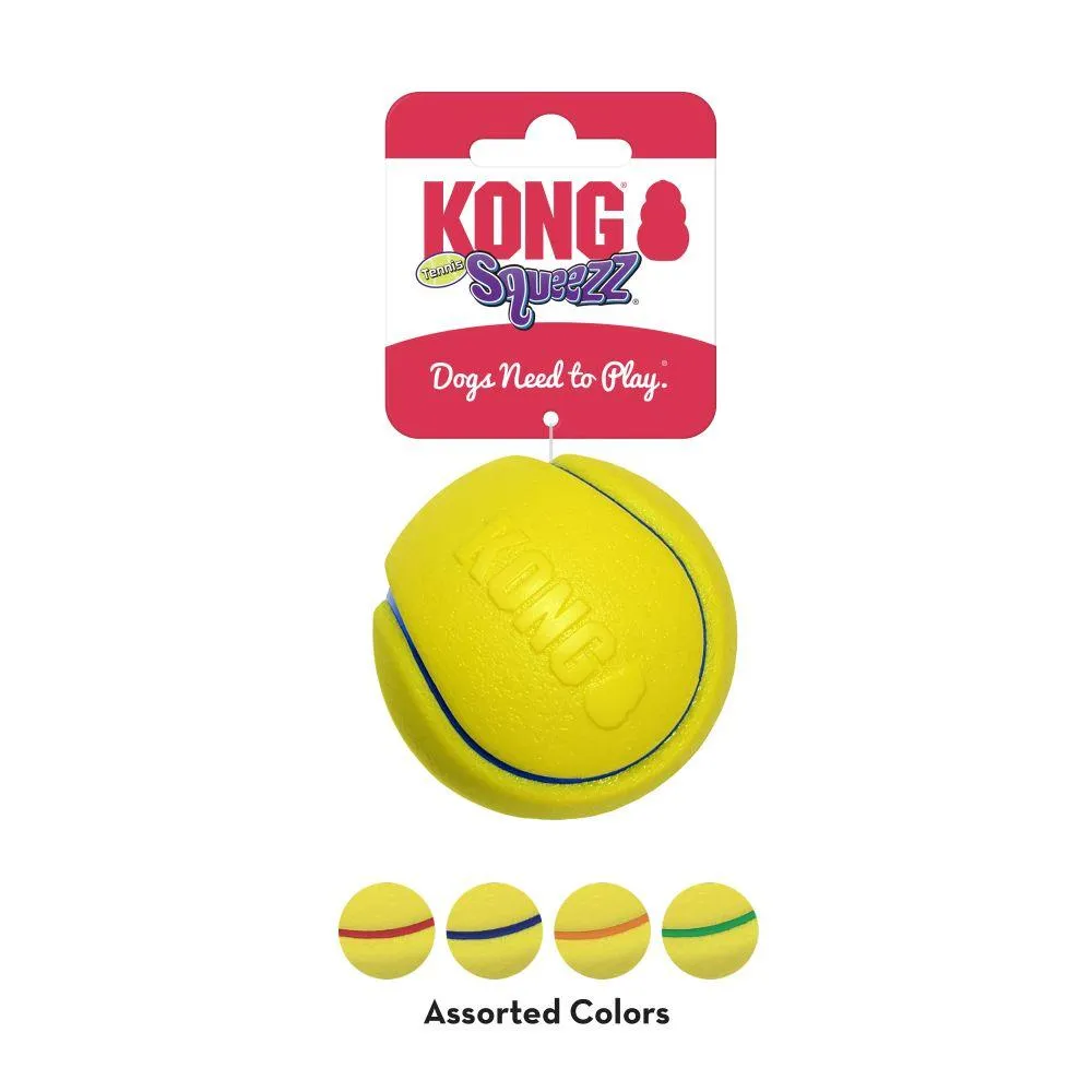 KONG Squeezz Tennis Assorted Colours (2 Pack)