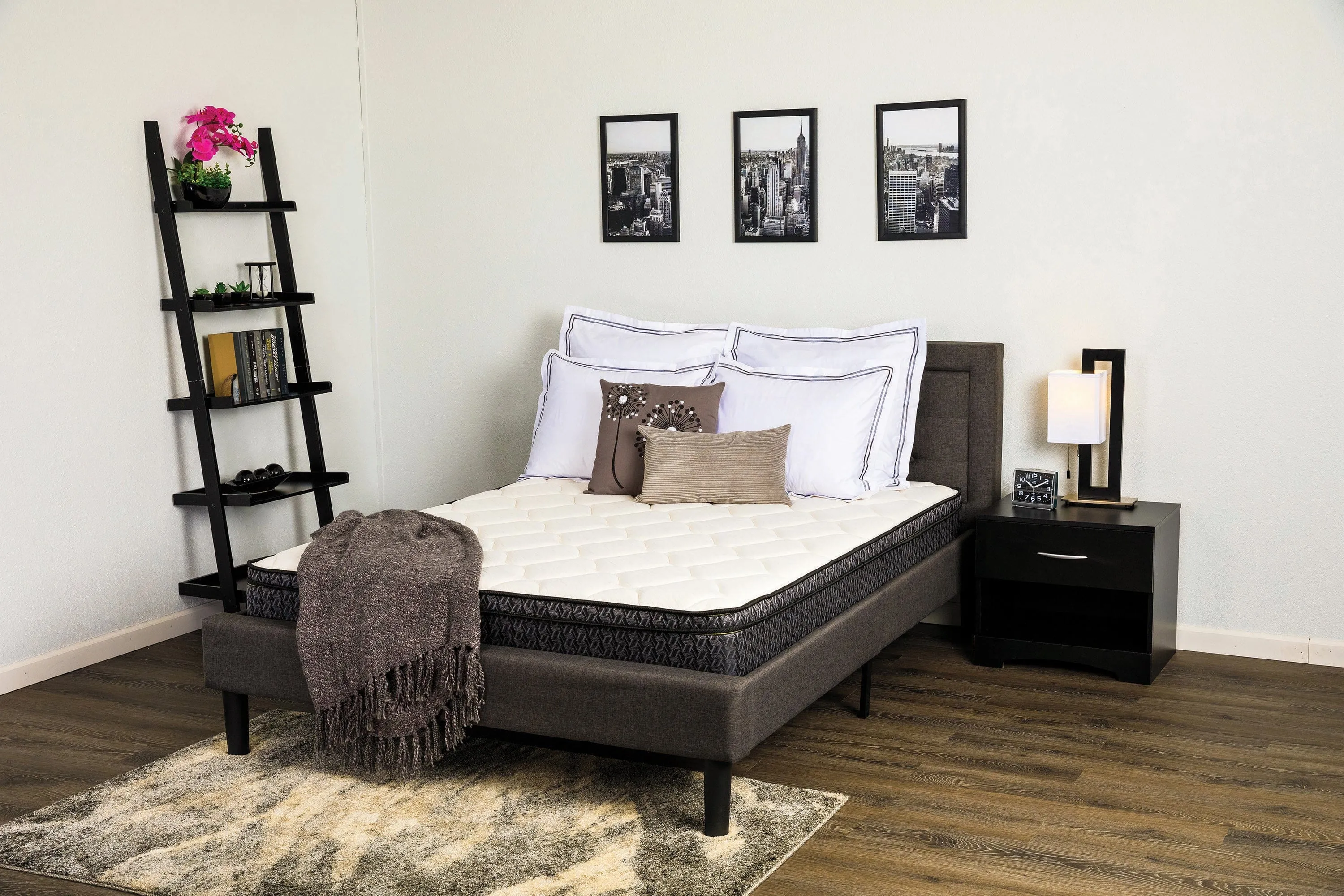 Laguna III Euro Top Twin Mattress Grey - 350370T