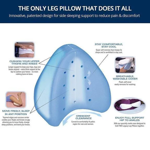 Lux™️ Orthopedic Leg Pillow with Memory Foam