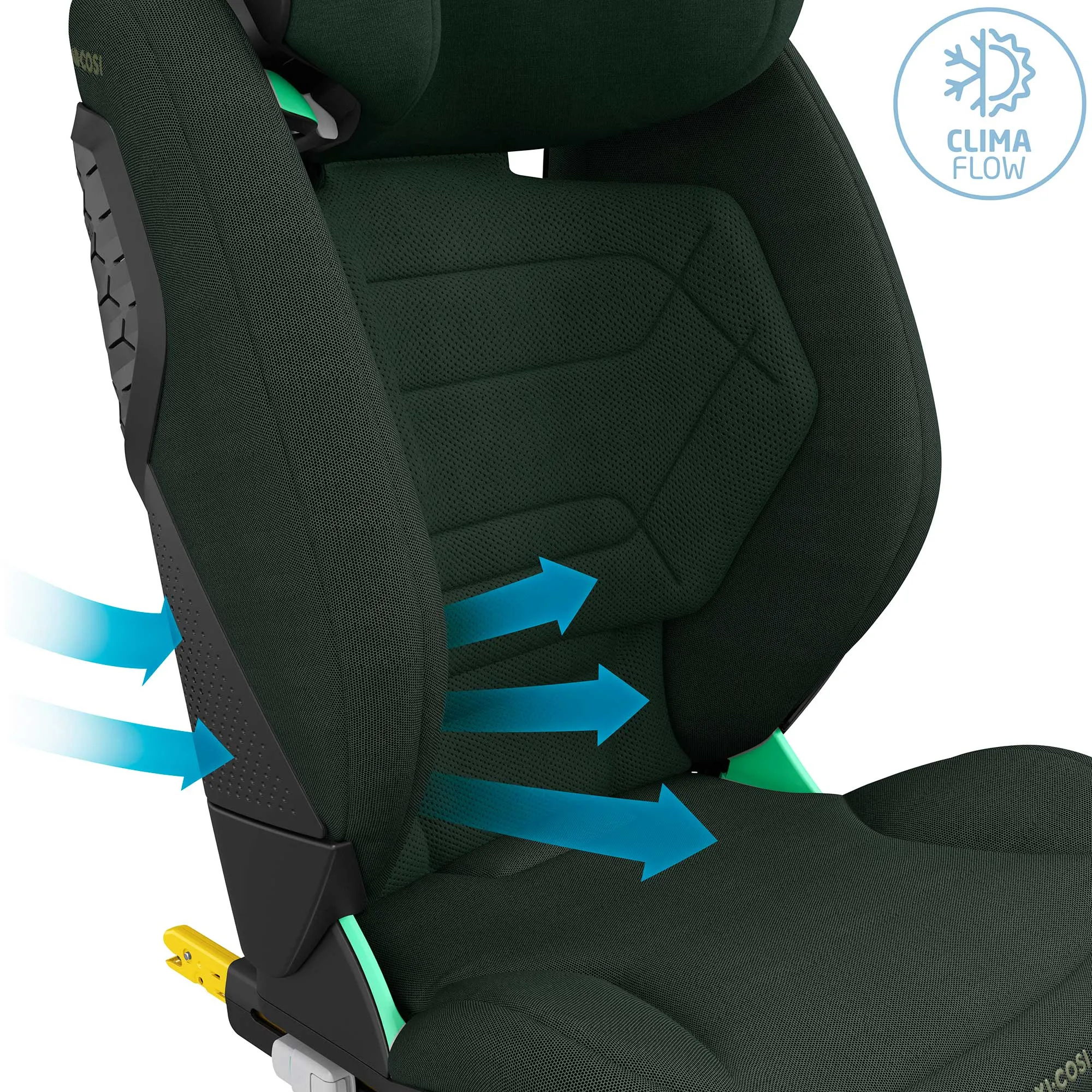 Maxi-Cosi Rodifix Pro 2 i-size Booster Seat in Authentic Green