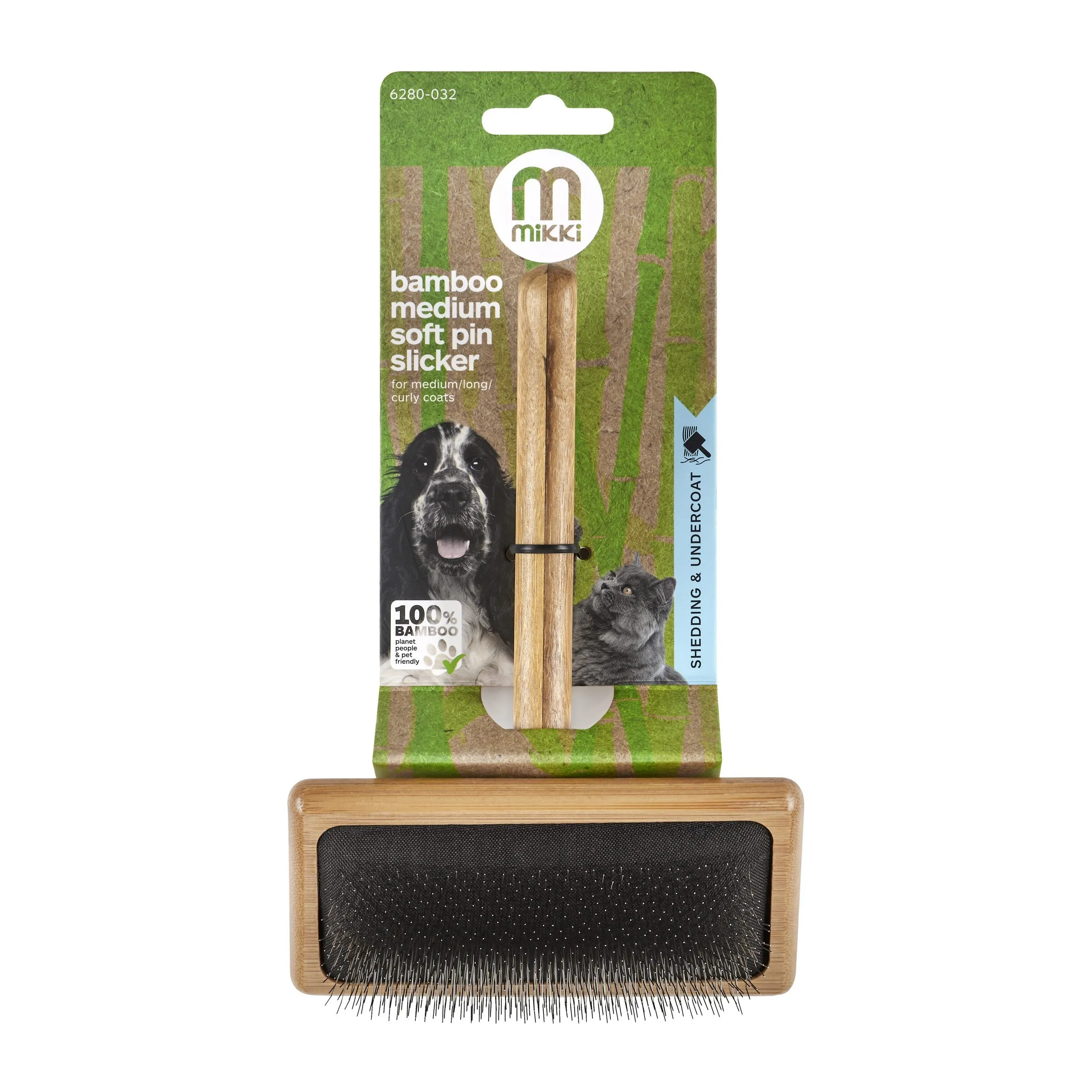 Mikki Bamboo Pet Brush