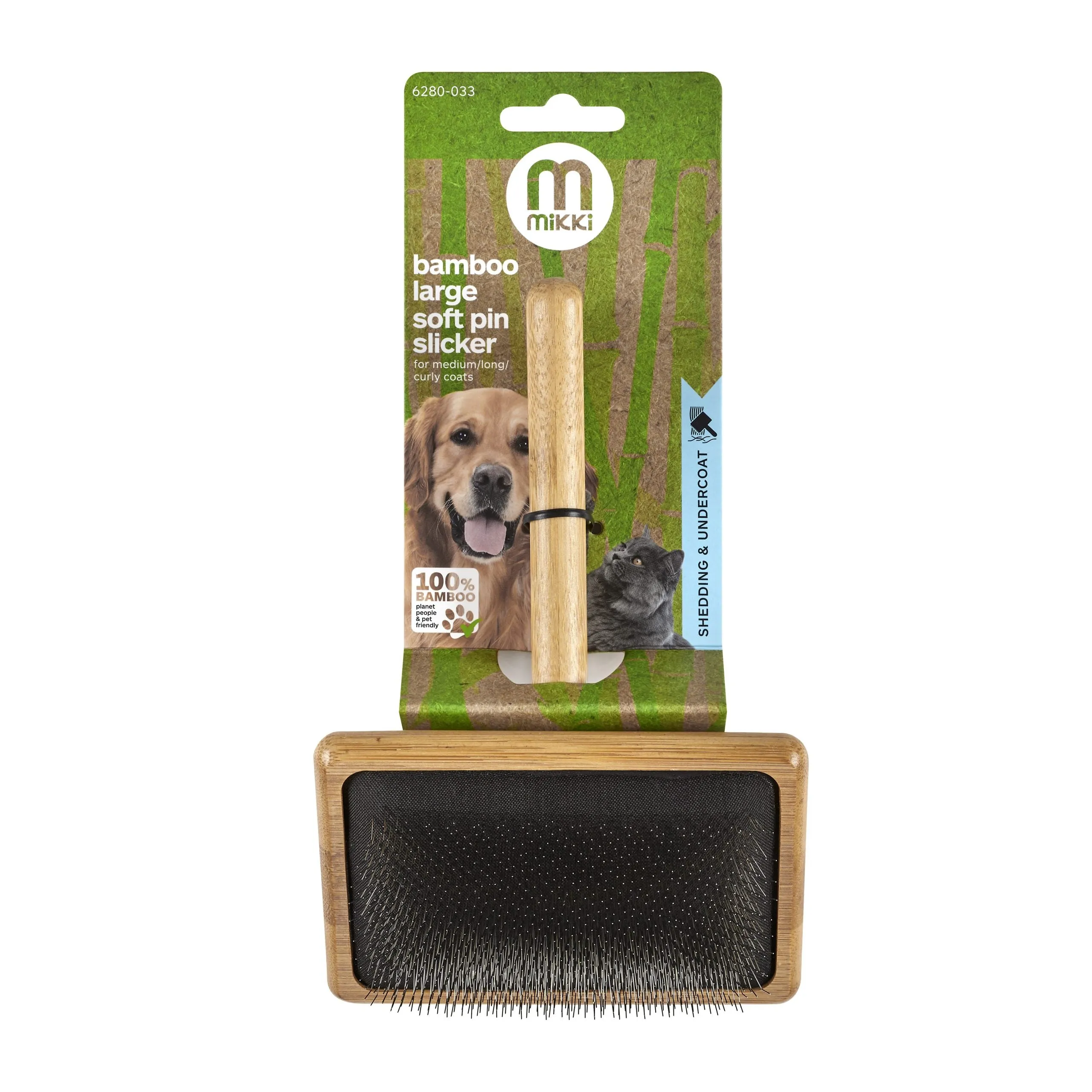 Mikki Bamboo Pet Brush