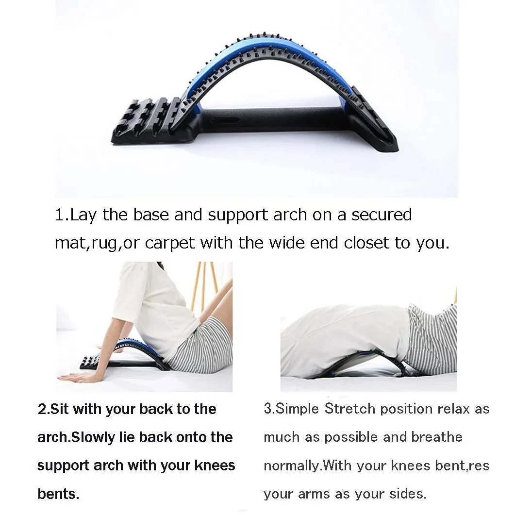 Multi-Level Back Stretching Massager Lumbar Back Support