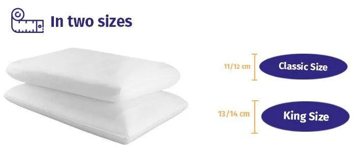 Orthopedic Memory Foam Pillow: Saponetta – BreathEasy, Classic Size