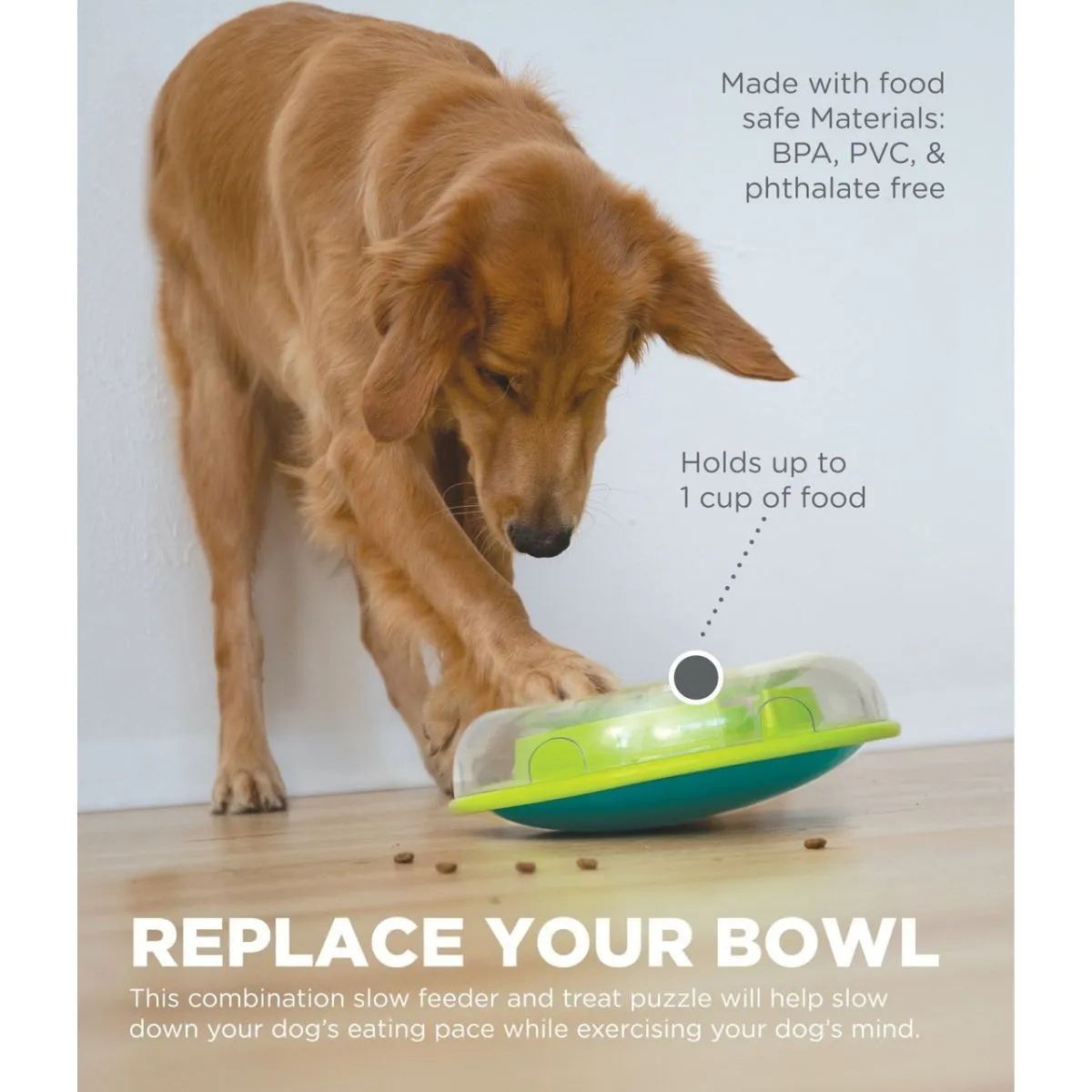 Outward Hound Wobble Bowl Interactive Treat Puzzle Dog Toy Multi