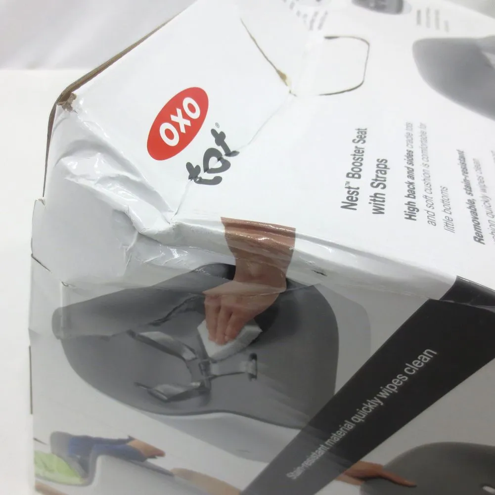 OXO Tot Nest Booster Seat with Removable Cushion - Grey (92363) (Open Box)