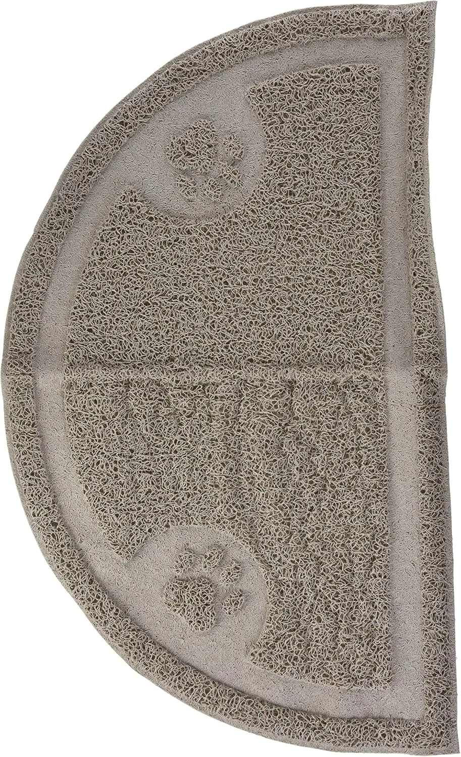 Petmate Arm & Hammer Half Circle Litter Mat, Gray, 23x14x3, Clean Floors, Waterproof, Easy Clean, Durable Litter Pad for Kitten Cat