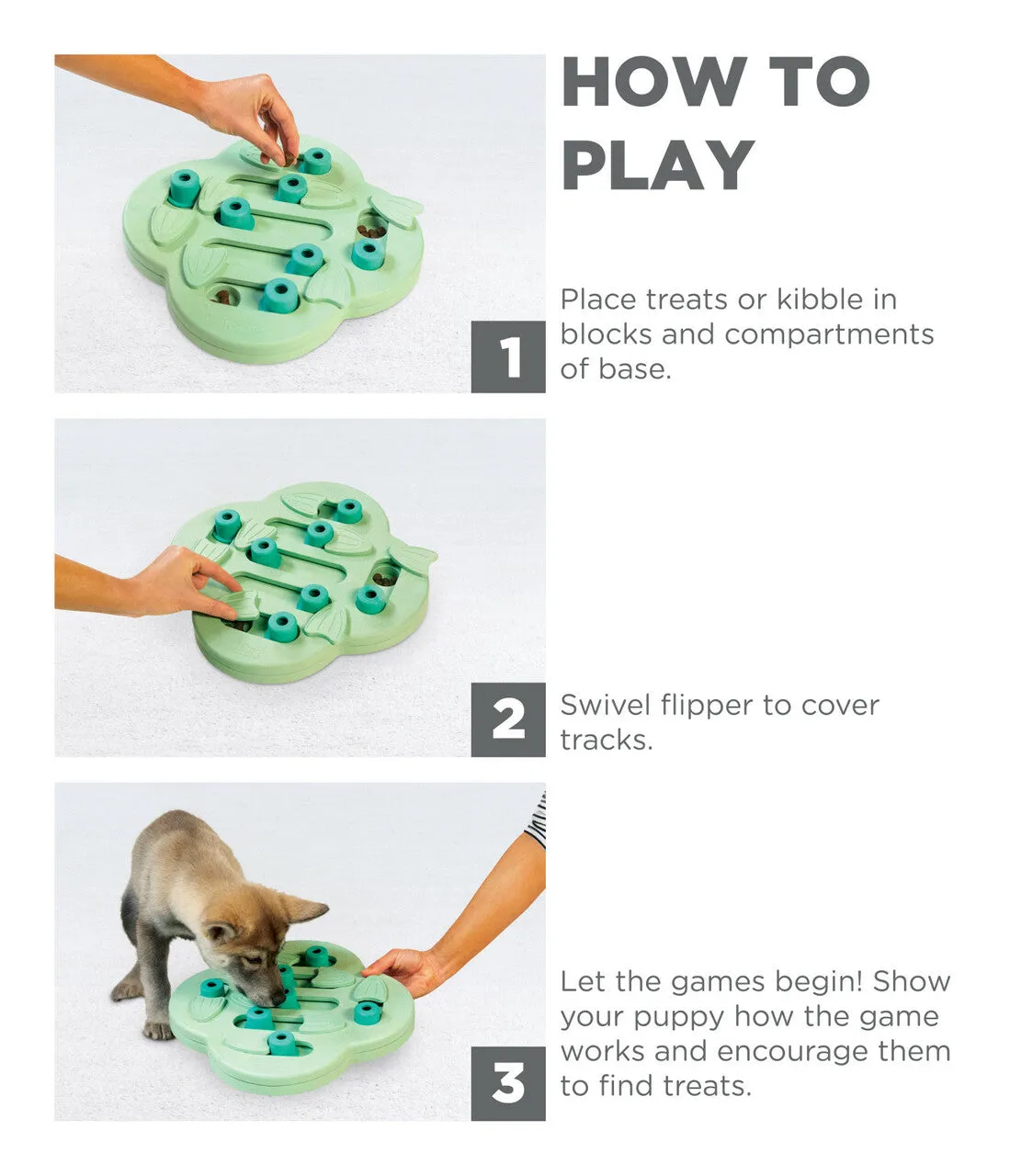 puppy hide n' slide puzzle toy