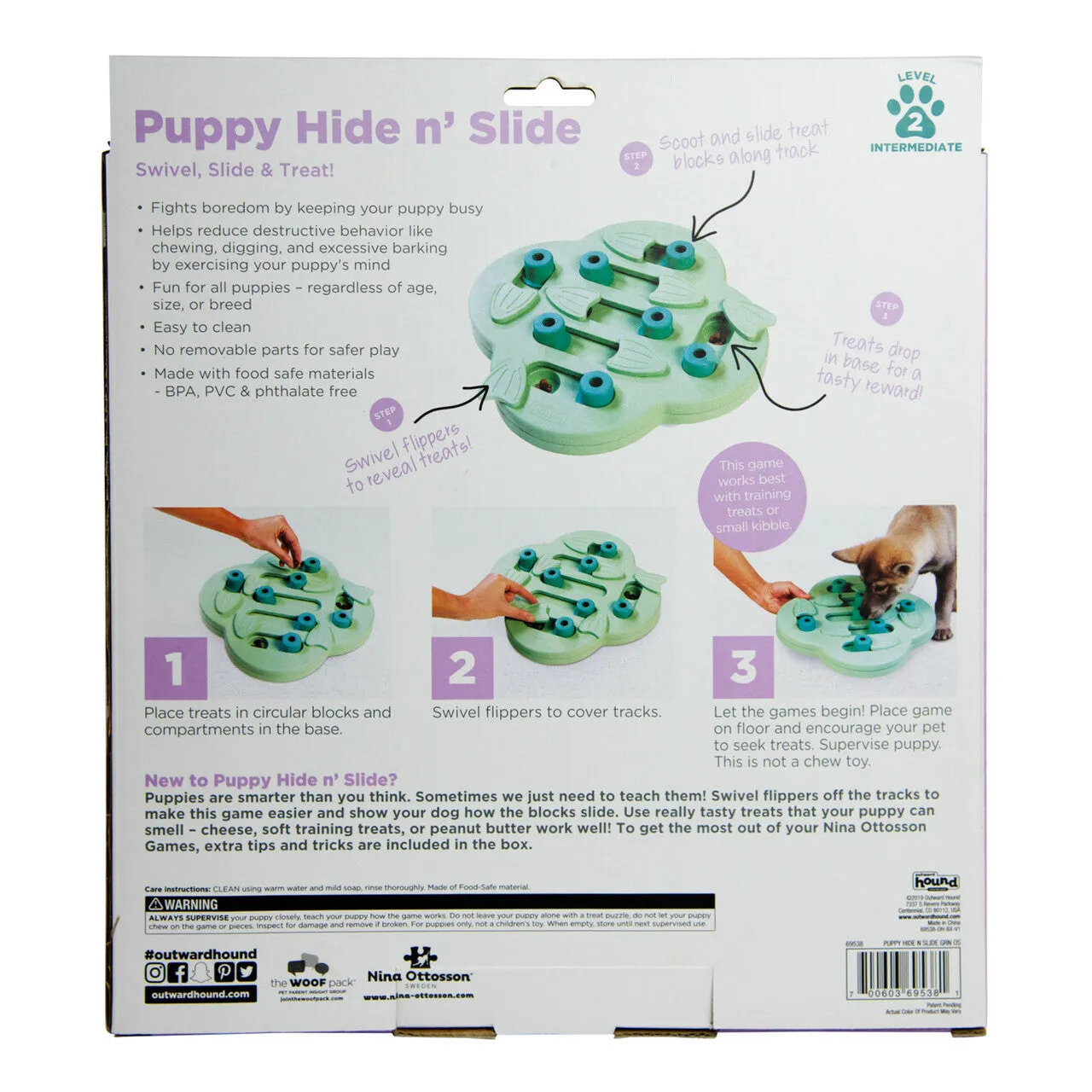 puppy hide n' slide puzzle toy