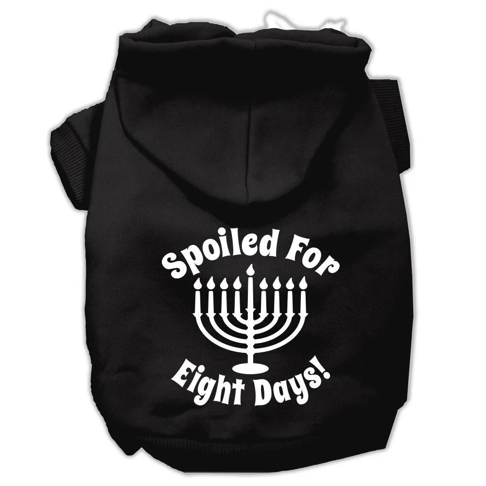 Spoiled for 8 Days Screenprint Dog Pet Hoodies Black Size XXL (18)