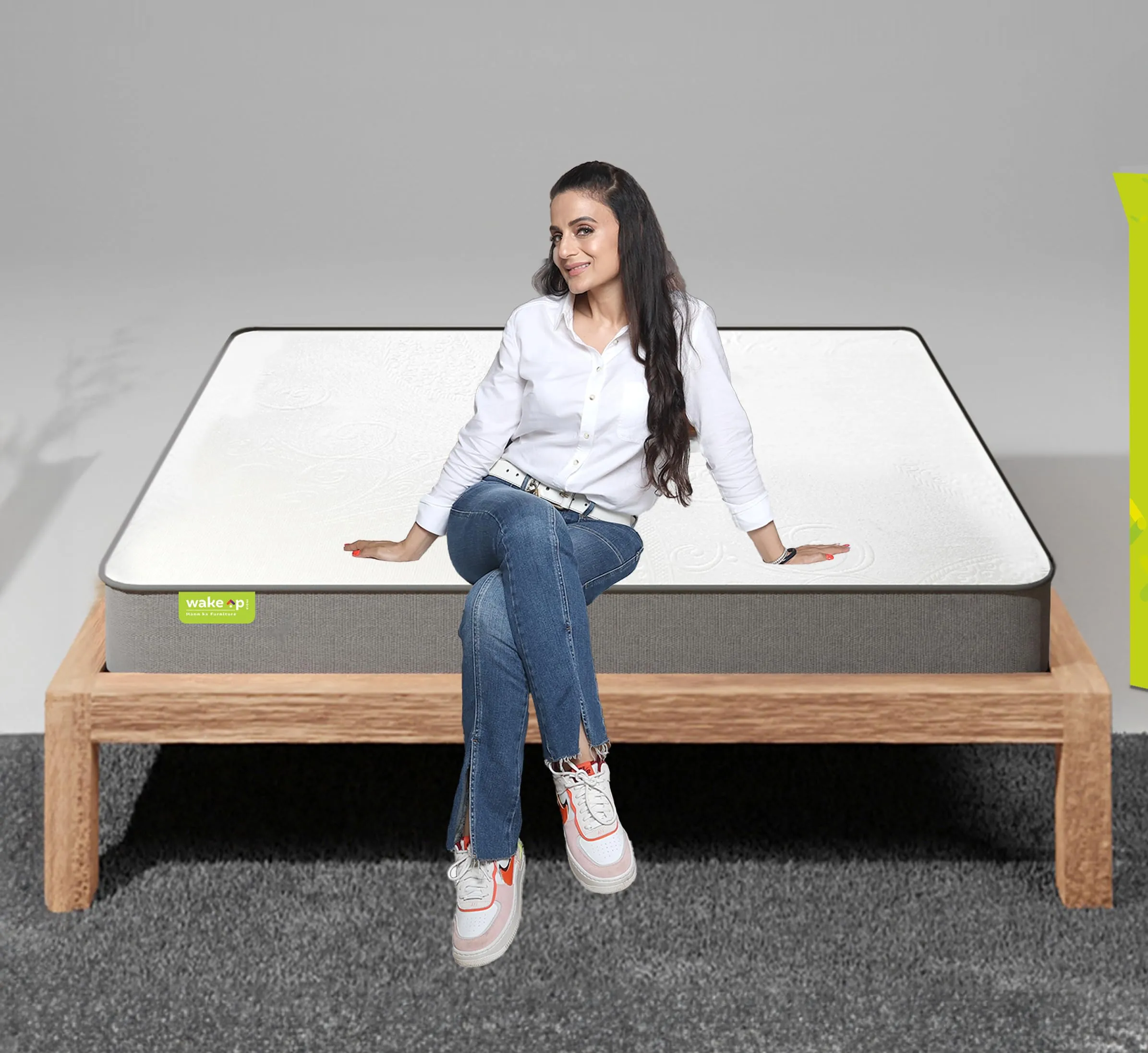 wakeup INDIA Memory Foam Mattress | 10 Years Warranty | Orthopedic Mattress, Double Bed Medium Firm Mattresses | Memory Foam 6 inch Mattresses (Double Size-72x48x6 inches, White)