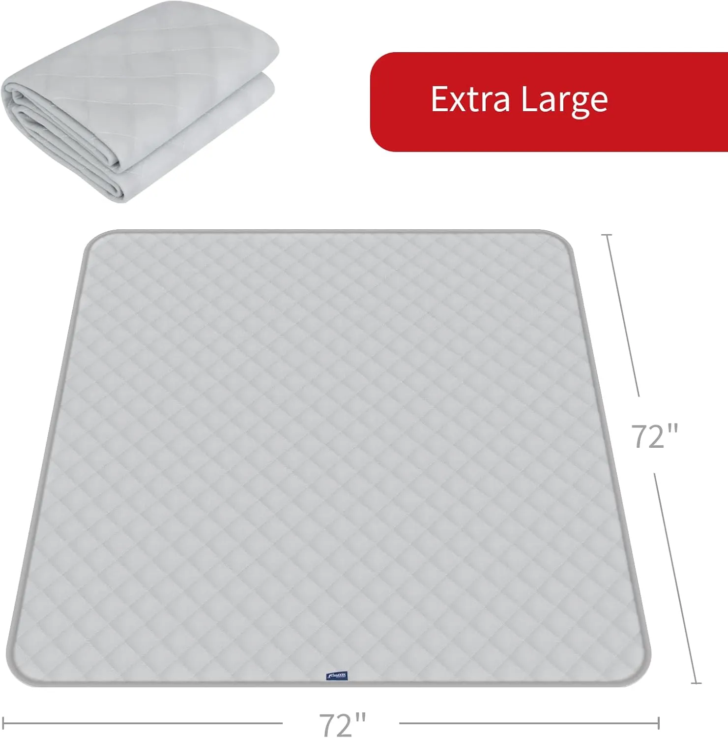 Washable Pee Pads for Dogs Extra Large 72" x 72", Reusable Dog Playpen Pads for Large Dogs, Non-Slip Whelping Pads, for Training, Travel, Whelping, Housebreaking, Incontinence, for Playpen, Crate