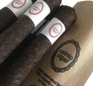 Wool Catnip Cigars Cat Toy Stuffed Organic Catnip by Ciao Gatto
